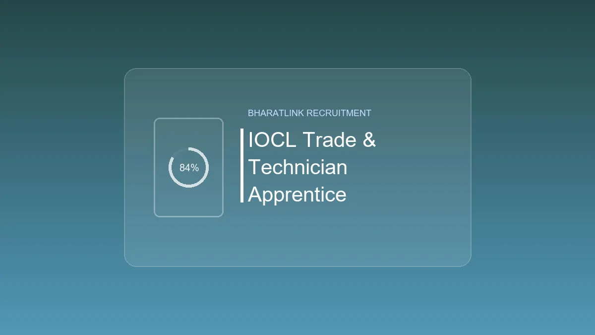 IOCL Trade & Technician Apprentice Engagement 2026